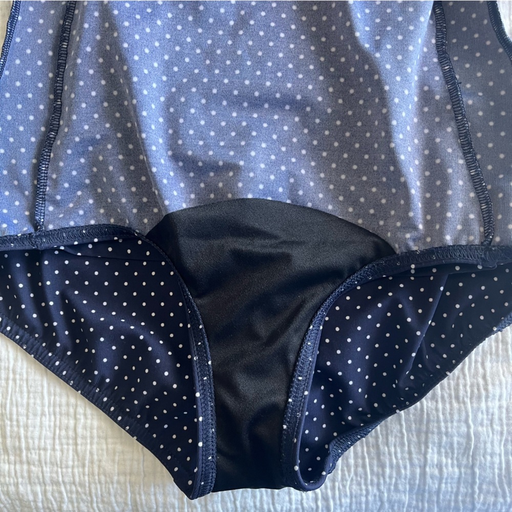 MIRACLESUIT Spellbound pin point Polka Dot Halter One Piece Swimsuit S - Picture 15 of 16